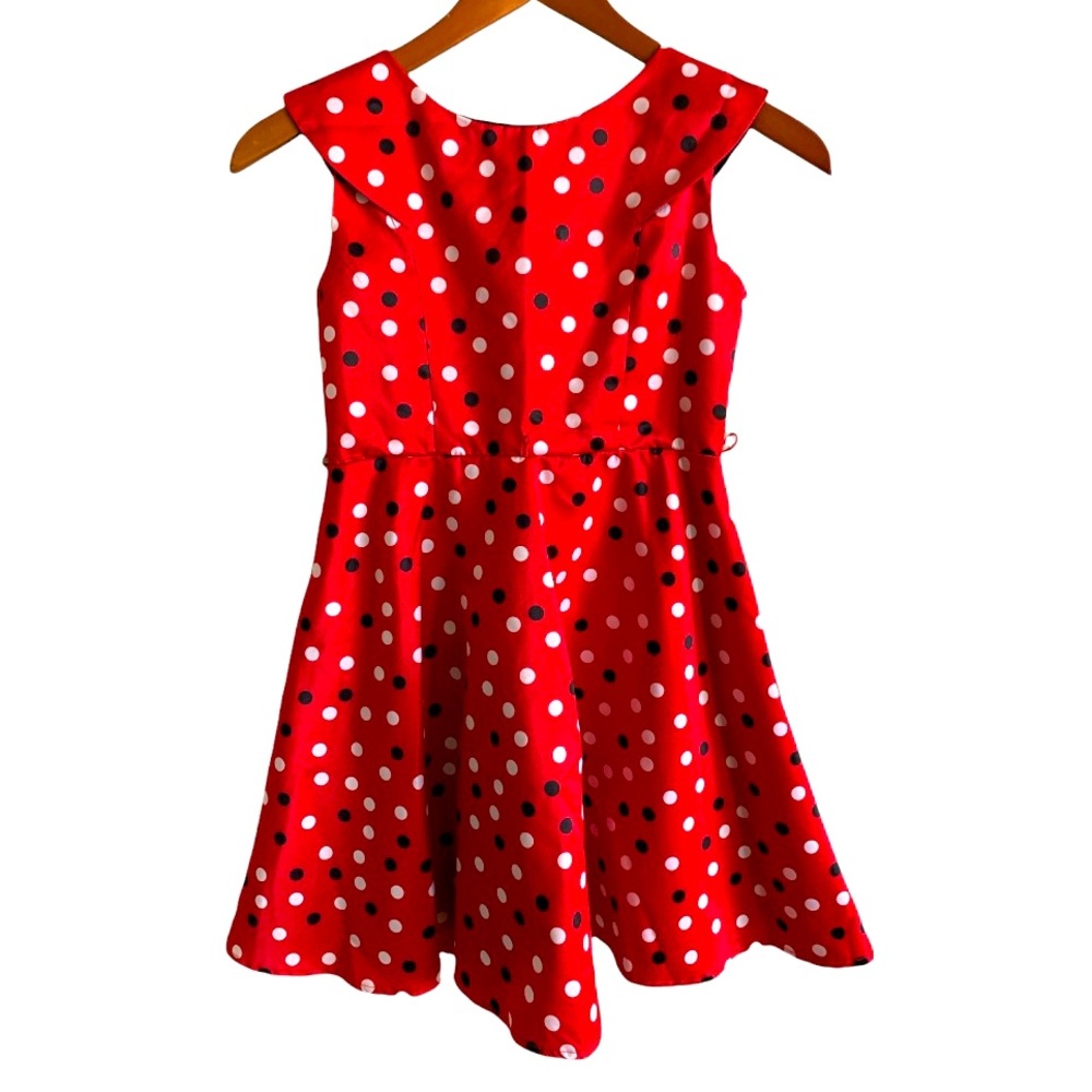 Girls Red polka dot dress